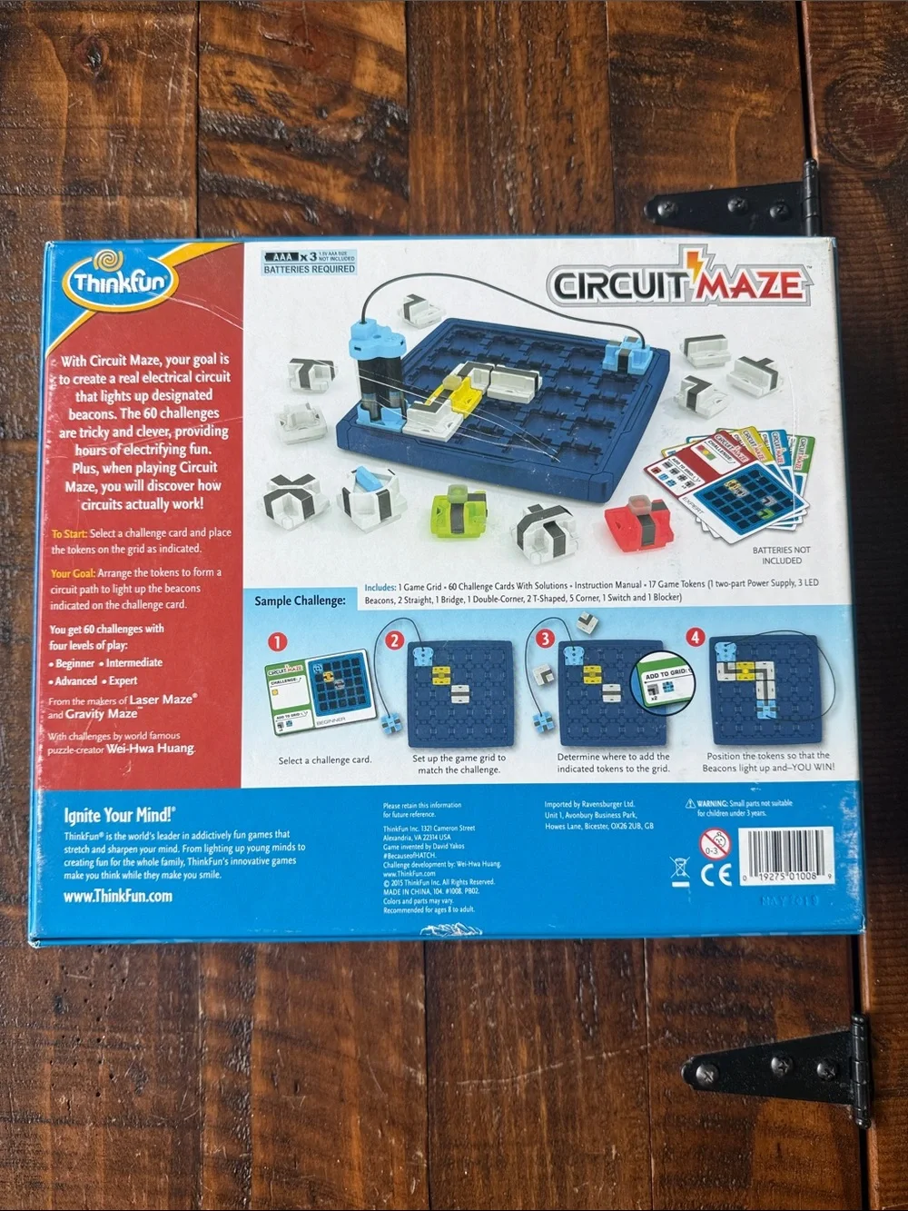 ThinkFun Circuit Maze Electric Current Logic Game STEM Puzzle Ages 8+